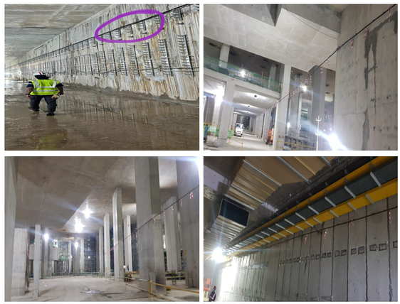 Construction radio installation and termination