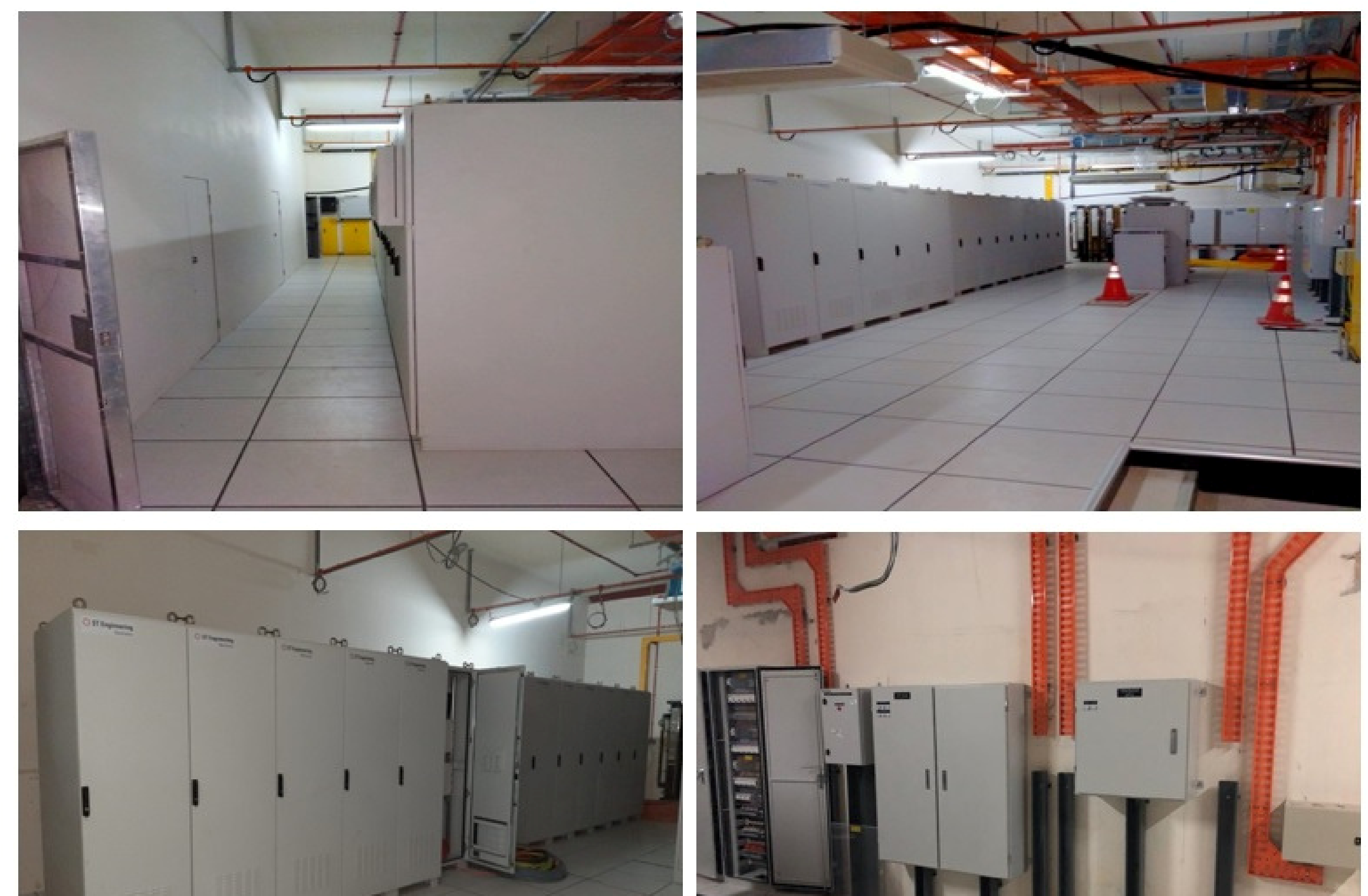 Electrical room and installed cabinets